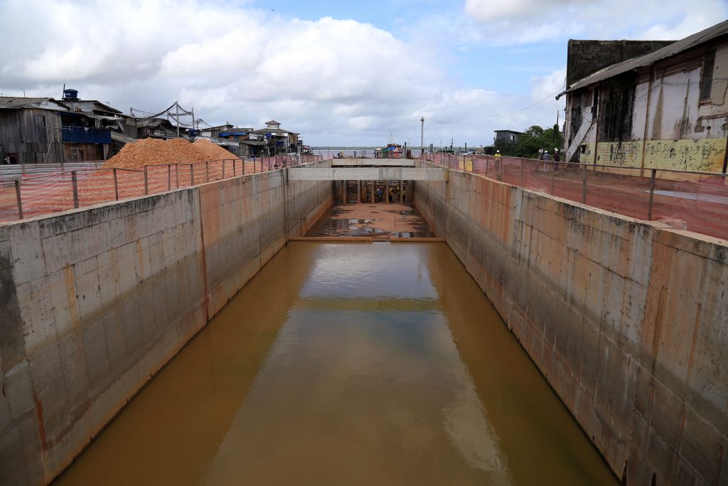 Obra do canal da Caripunas já está com 70% concluída